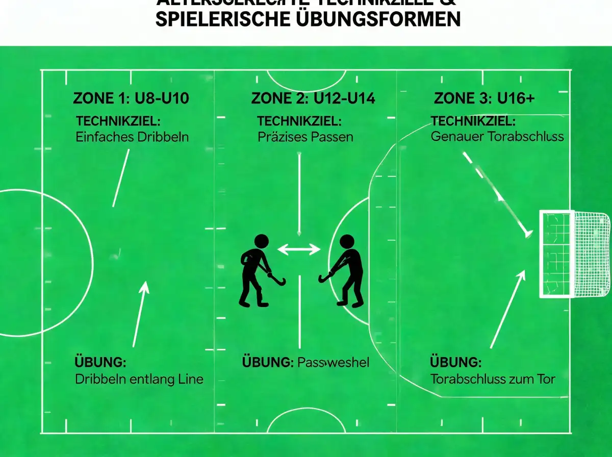 Feldhockey Jugendentwicklung Training Spielstruktur