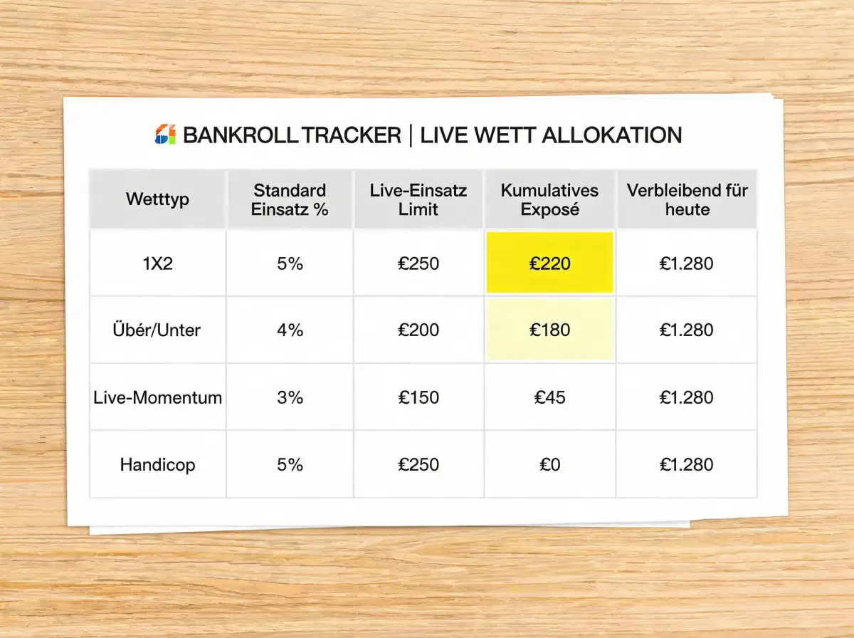 Bankroll-Kontrolle bei Feldhockey Livewetten – Einsatzmanagement für In-Play-Wetter