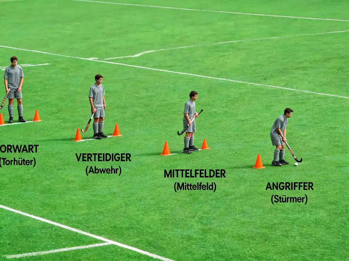 Feldhockey Regeln Positionen Detailanalyse