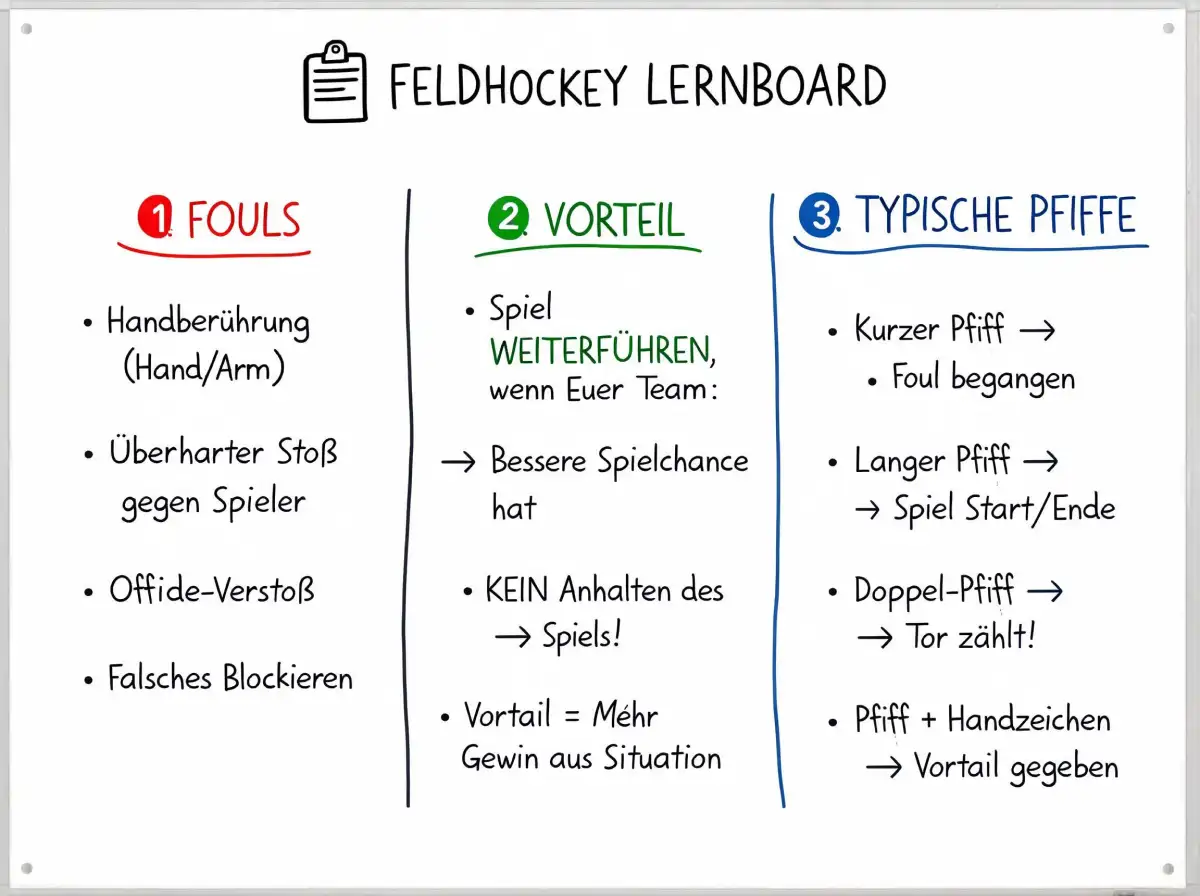 Feldhockey Regeln Positionen Praxisuebung