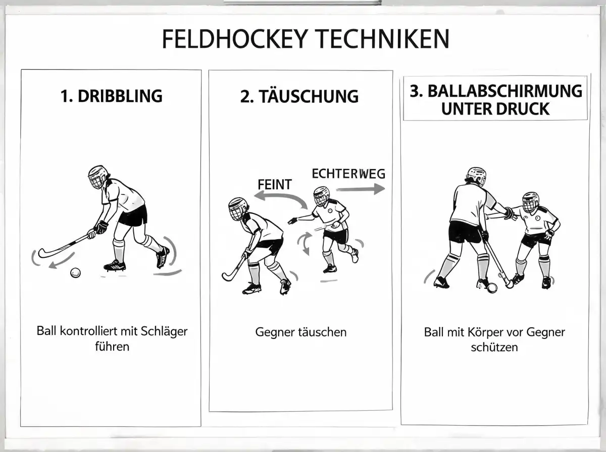 Feldhockey Techniktraining Praxisuebung