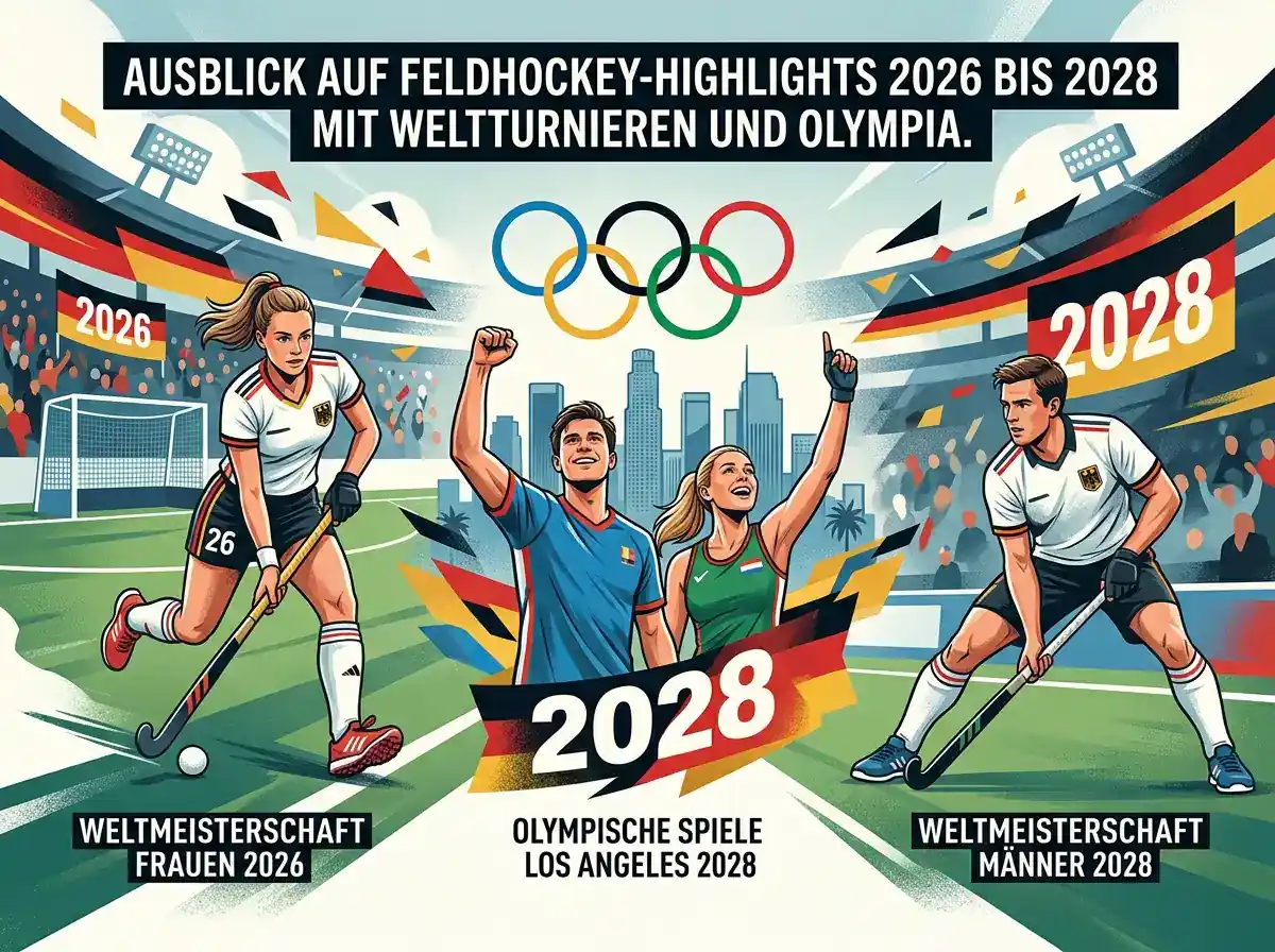 Ausblick auf Feldhockey-Highlights 2026 bis 2028 mit Weltturnieren und Olympia