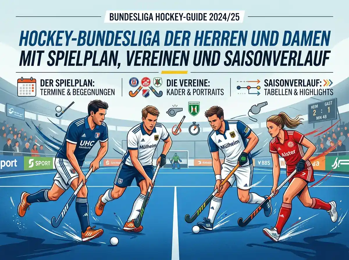 Hockey-Bundesliga der Herren und Damen mit Spielplan, Vereinen und Saisonverlauf