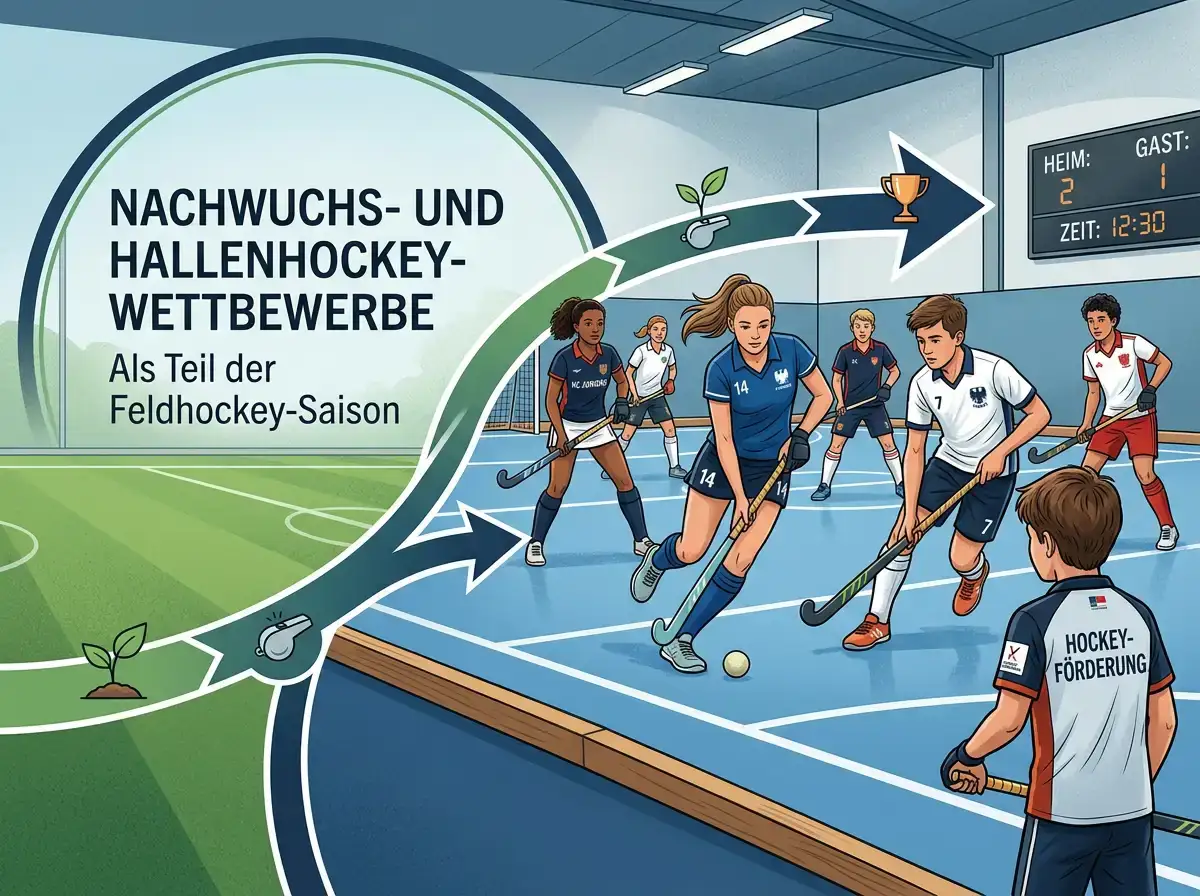 Nachwuchs- und Hallenhockey-Wettbewerbe als Teil der Feldhockey-Saison