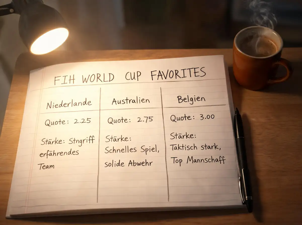 FIH World Cup Favoriten Quoten Vergleich – Niederlande Australien Belgien WM Wettanalyse