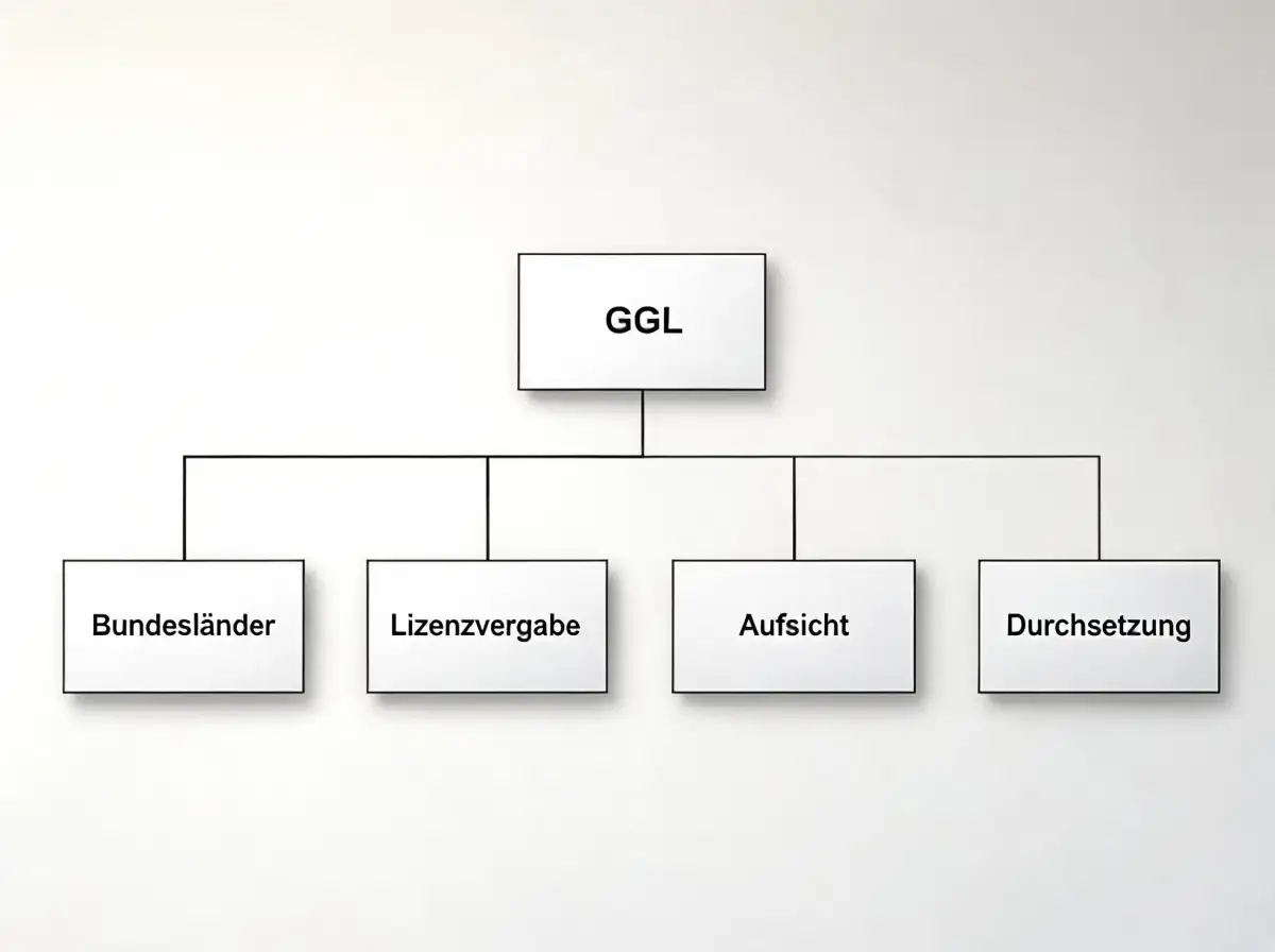 Lizenzsystem der GGL für Sportwetten in Deutschland mit Behördenstruktur
