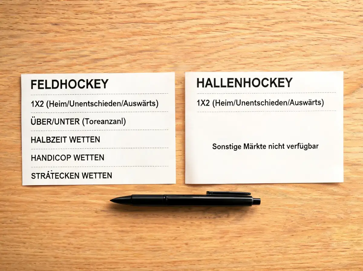 Hallenhockey-Wettmärkte Verfügbarkeit und Einschränkungen bei deutschen Sportwetten-Anbietern