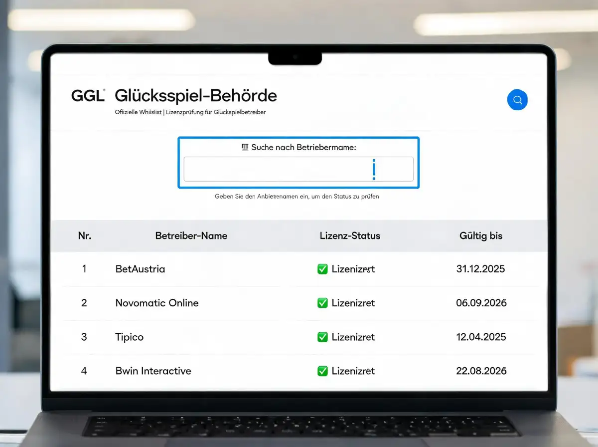 GGL-Whitelist-Prüfung Schritt für Schritt – Anleitung zur Anbieterkontrolle auf der GGL-Website